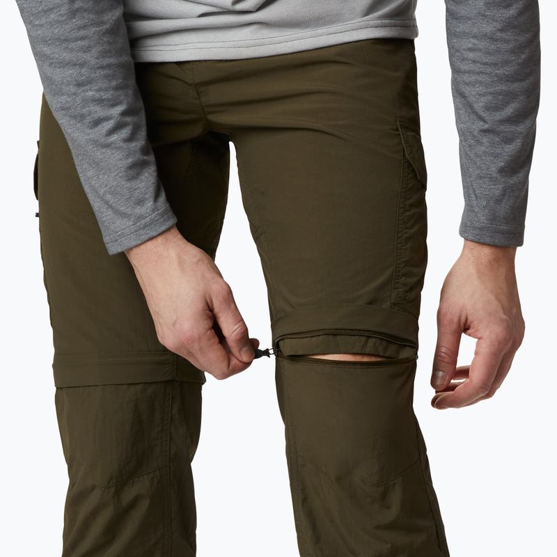 Pantaloni da trekking Columbia Silver Ridge II Convertible verde oliva per uomo 5