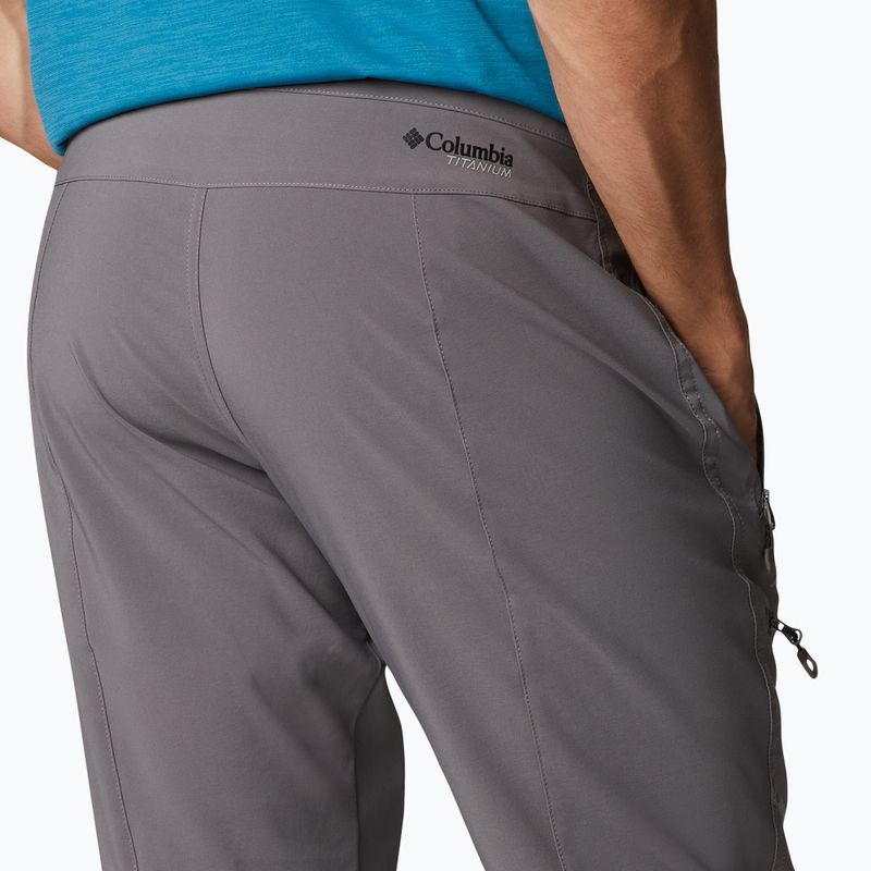 Pantaloni da trekking Columbia Titan Pass city grigio per uomo 5