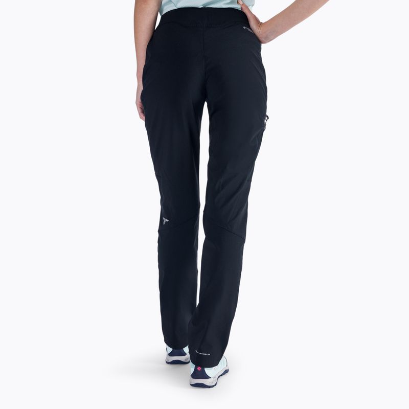 Pantaloni da trekking da donna Columbia Titan Pass nero 3