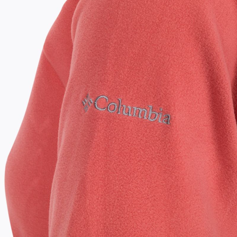 Felpa trekking donna Columbia Glacial IV 1/2 Zip corallo scuro 10