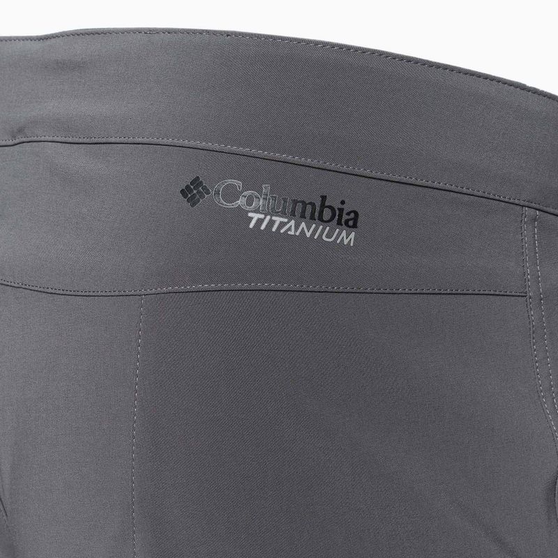 Pantaloncini da trekking Columbia Titan Pass city grey da uomo 4