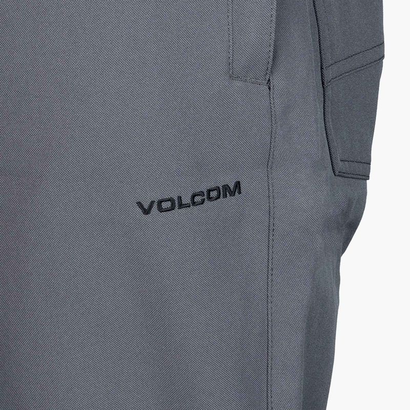 Pantaloni da snowboard Volcom Klocker Tight da uomo grigio scuro 3