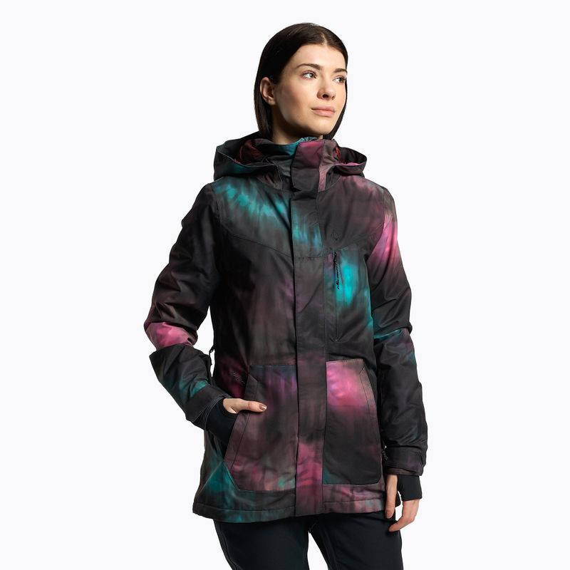 Giacca da snowboard da donna Volcom Pine 2L Tds Inf blu tie dye
