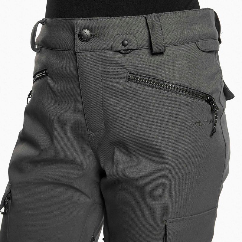 Pantaloni da snowboard da donna Volcom Grace Stretch grigio scuro 4