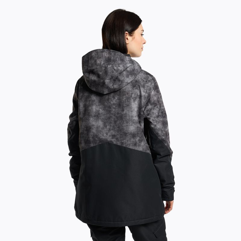 Giacca da snowboard da donna Volcom Strayer Ins nero acido 3