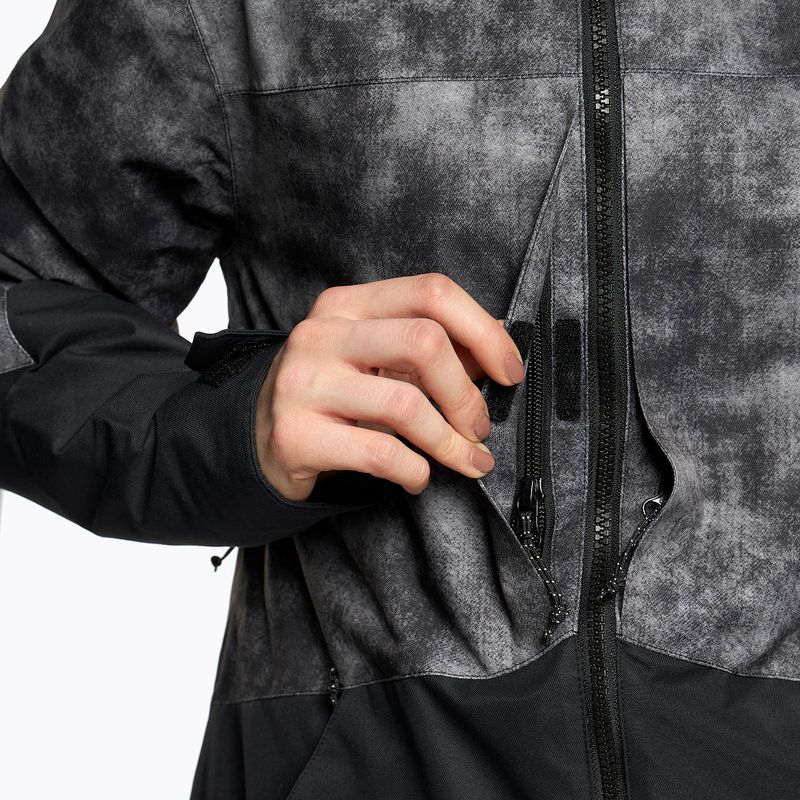 Giacca da snowboard da donna Volcom Strayer Ins nero acido 7