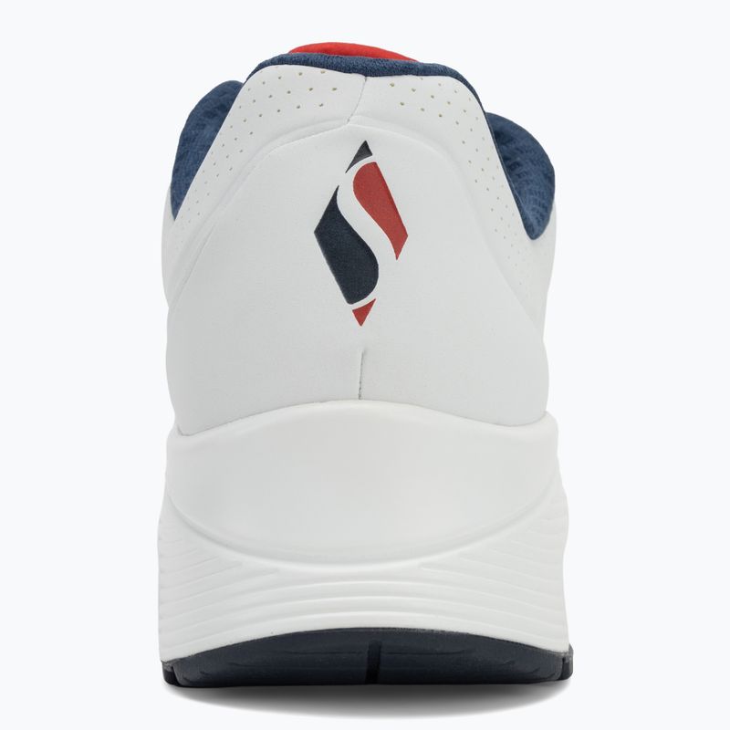 SKECHERS Uno Stand On Air scarpe da donna bianco durabuck/navy/rosso/mesh 6