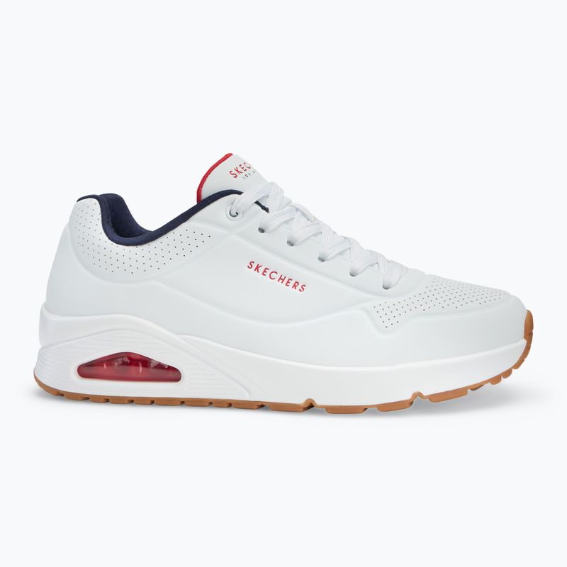 SKECHERS Uno Stand On Air scarpe da uomo bianco/navy/rosso 2