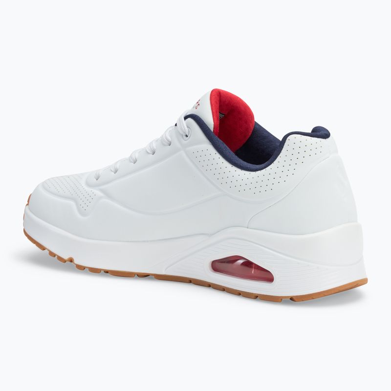 SKECHERS Uno Stand On Air scarpe da uomo bianco/navy/rosso 3