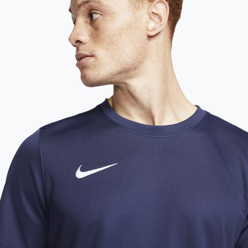 Maglia da calcio Nike Dri-Fit Park VII bianca e blu notte da uomo 3