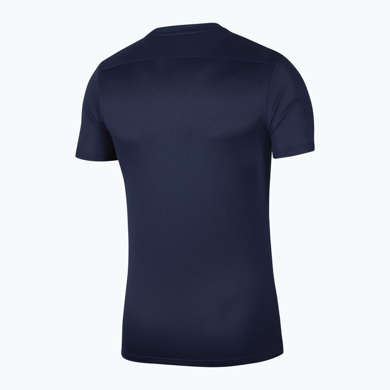 Maglia da calcio Nike Dri-Fit Park VII bianca e blu notte da uomo 5