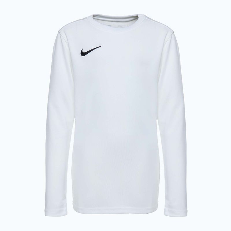 Maglia a maniche lunghe da calcio Nike Dri-Fit Park VII per bambini, bianco/nero