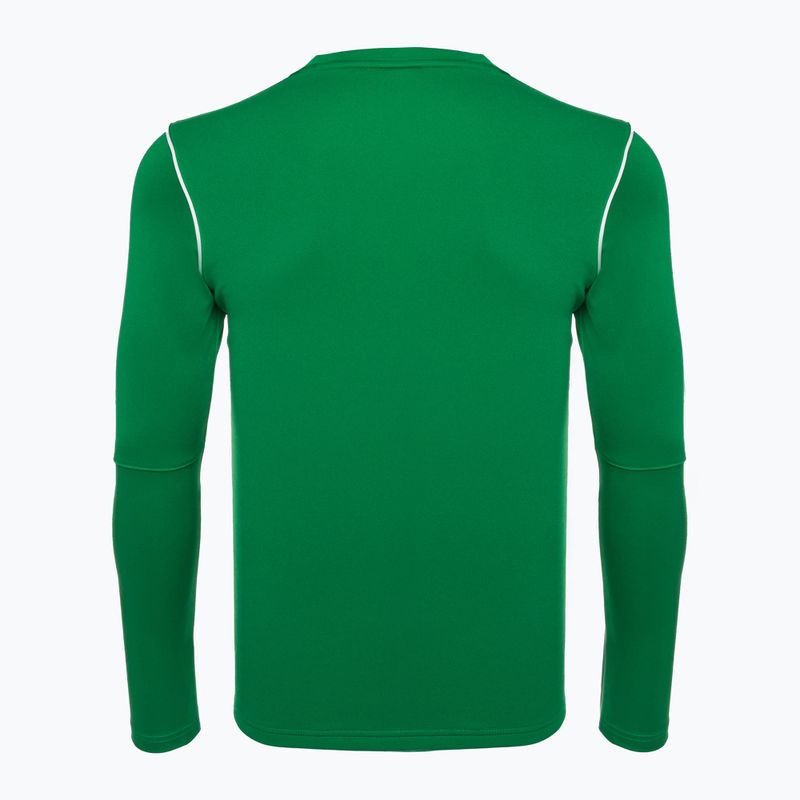 Uomo Nike Dri-FIT Park 20 Crew verde pino/bianco calcio a maniche lunghe 2