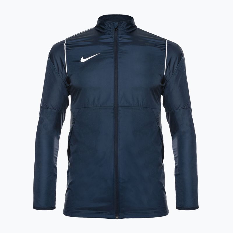 Giacca da calcio da uomo Nike Park 20 Rain Jacket ossidiana/bianco/bianco