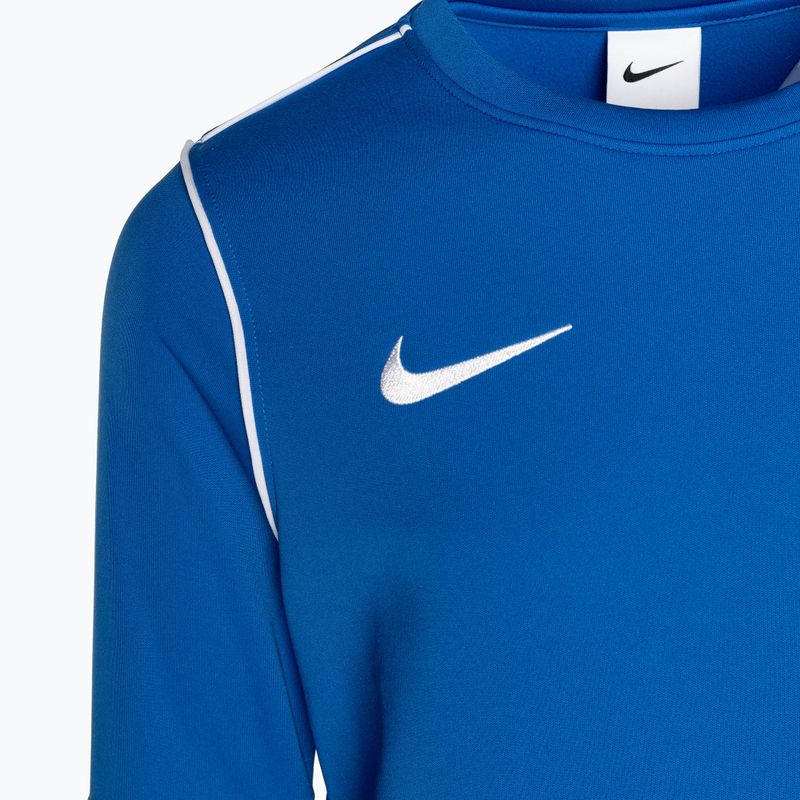 Felpa da calcio Nike Dri-FIT Park 20 Crew blu reale/bianco da bambino 3