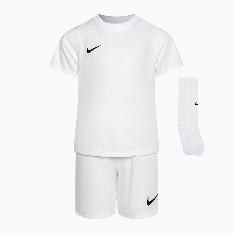 Set da calcio Nike Dri-FIT Park Little Kids bianco/bianco/nero
