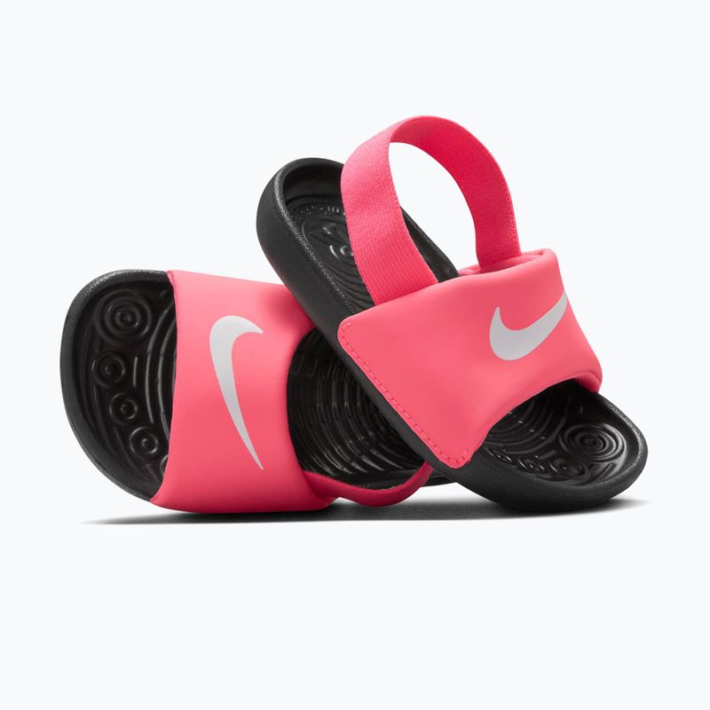 Ciabatte per bambini Nike Digital coffee pink/black/white 8
