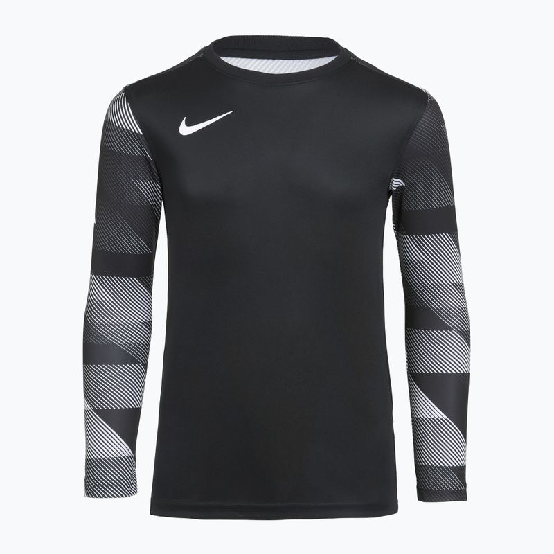 Felpa da calcio Nike Dri-Fit Park IV Goalkeeper nero/bianco da bambino