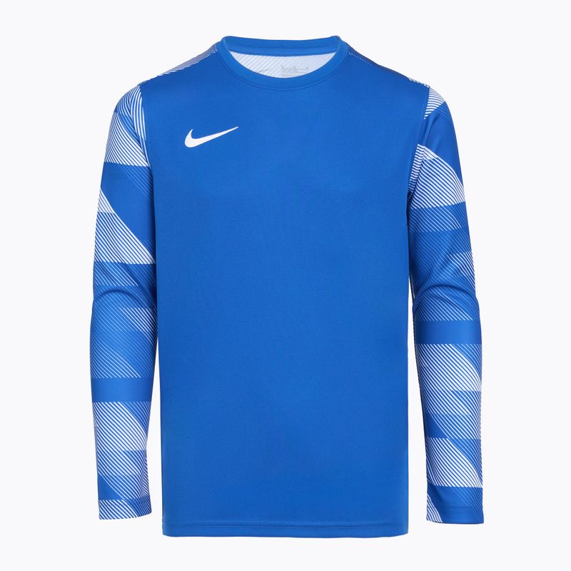 Felpa da calcio Nike Dri-Fit Park IV Goalkeeper bambino blu royal/bianco