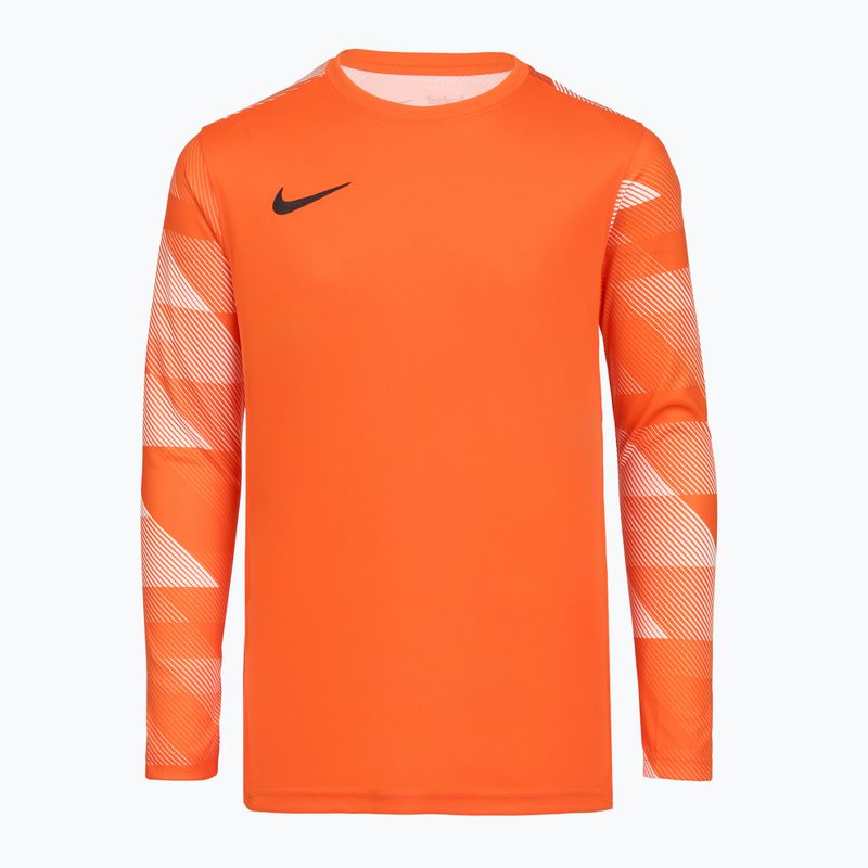 Felpa da calcio Nike Dri-Fit Park IV Goalkeeper arancione di sicurezza/bianco/nero per bambini