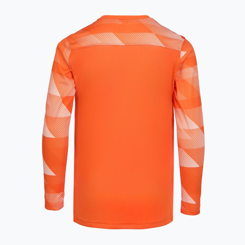Felpa da calcio Nike Dri-Fit Park IV Goalkeeper arancione di sicurezza/bianco/nero per bambini 2
