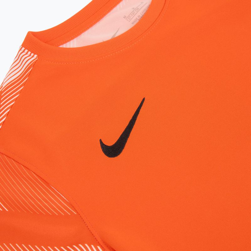 Felpa da calcio Nike Dri-Fit Park IV Goalkeeper arancione di sicurezza/bianco/nero per bambini 3