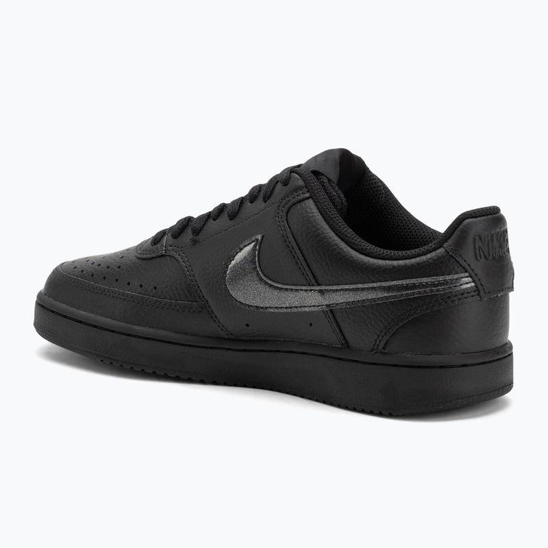Scarpe Nike Court Vision Low da donna nero/nero 3