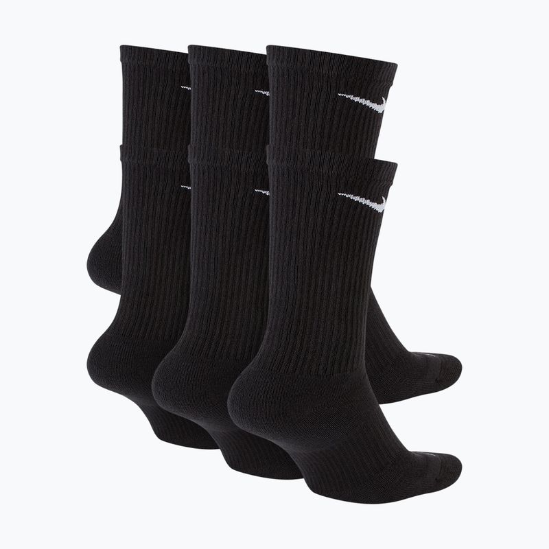 Calzini da uomo Nike Everyday Plus Cushioned Crew 6 pairs black/white 2