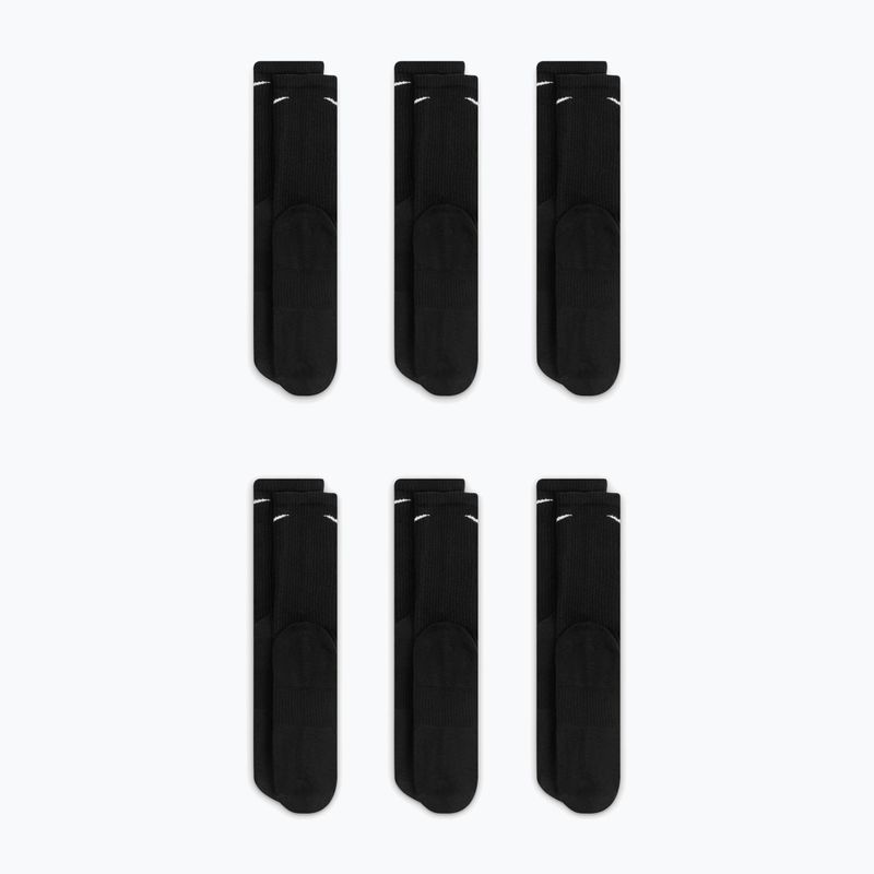 Calzini da uomo Nike Everyday Plus Cushioned Crew 6 pairs black/white 4