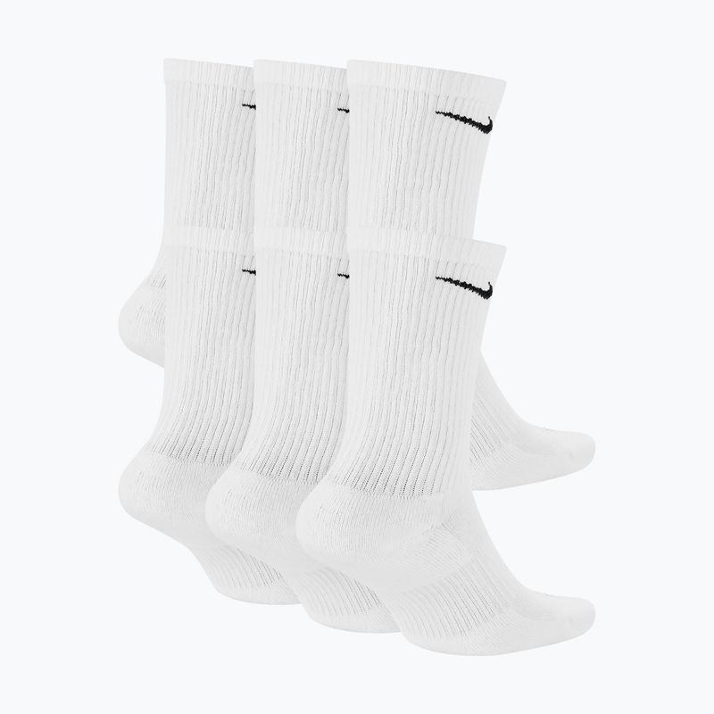 Calzini da uomo Nike Everyday Plus Cushioned Crew 6 pairs white/black 2