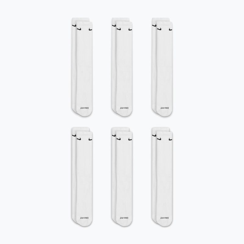 Calzini da uomo Nike Everyday Plus Cushioned Crew 6 pairs white/black 3