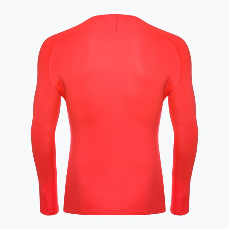 Maglia termica a manica lunga da uomo Nike Dri-FIT Park First Layer LS, colore nero e cremisi. 2