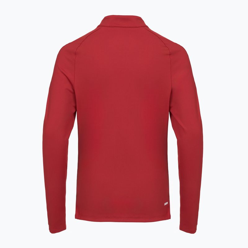 Felpa da calcio da bambino New Balance Training 1/4 Zip in maglia bordeaux 2