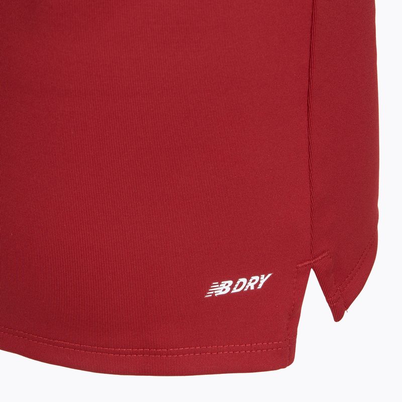 Felpa da calcio da bambino New Balance Training 1/4 Zip in maglia bordeaux 5