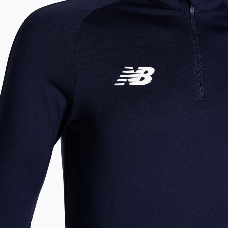 Felpa da calcio da uomo New Balance Training 1/4 Zip Knitted navy 3