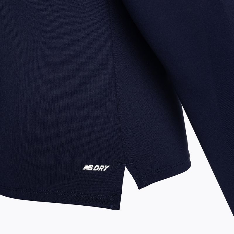 Felpa da calcio da uomo New Balance Training 1/4 Zip Knitted navy 4