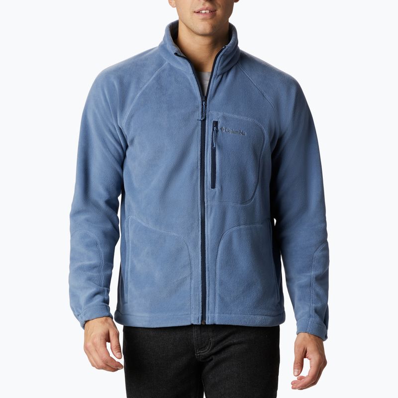 Columbia Fast Trek II felpa in pile da uomo bluestone/collegiate navy