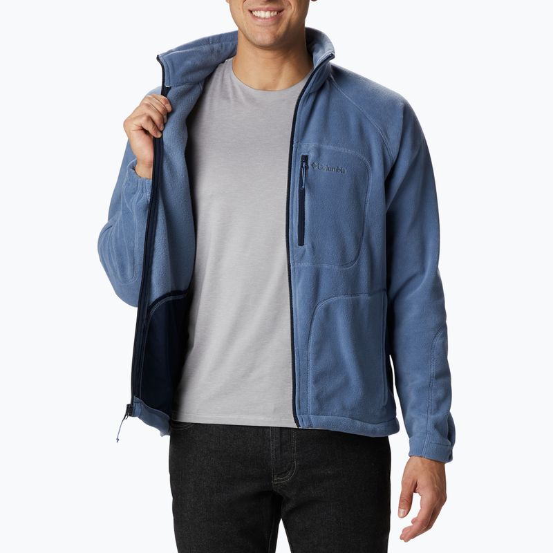 Columbia Fast Trek II felpa in pile da uomo bluestone/collegiate navy 5