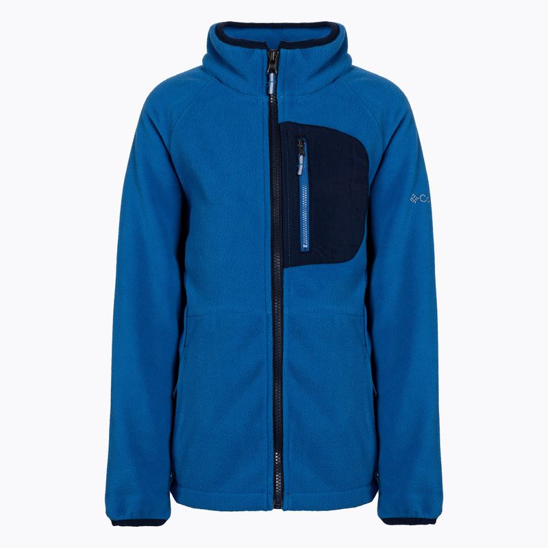 Felpa in pile Columbia Fast Trek III Full Zip da bambino indaco brillante/bluestone/marino scuro