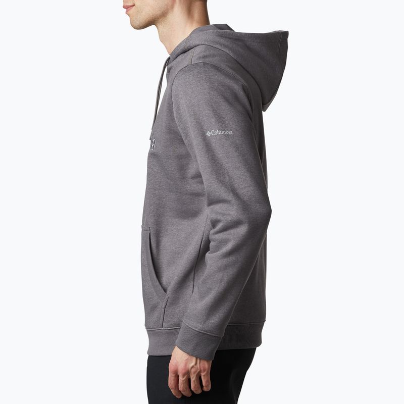 Felpa da uomo Columbia CSC Basic Logo II Hoodie city grigio erica/logo brandizzato CSC 4