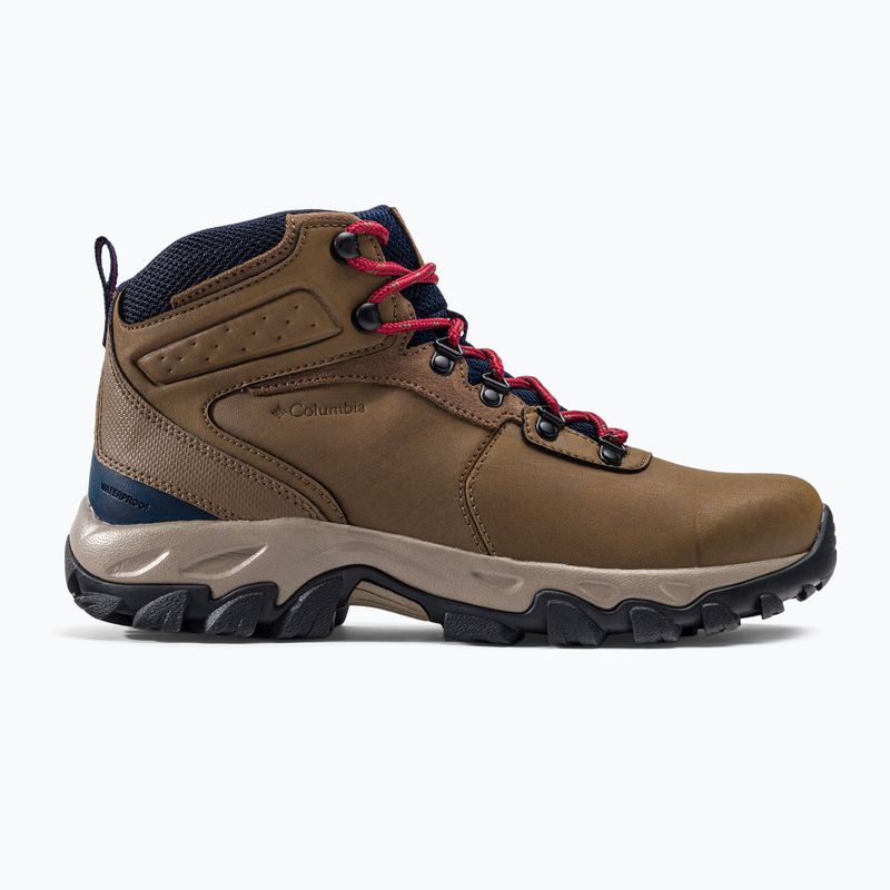 Columbia Newton Ridge Plus II Wp, stivali da trekking da uomo marrone chiaro/rosso velluto 2