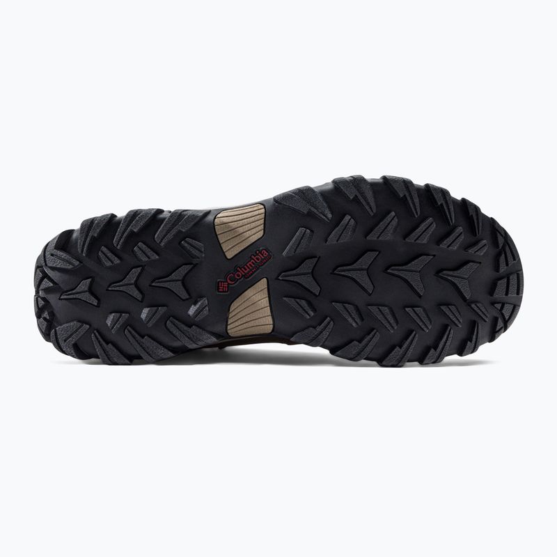Columbia Newton Ridge Plus II Wp, stivali da trekking da uomo marrone chiaro/rosso velluto 4