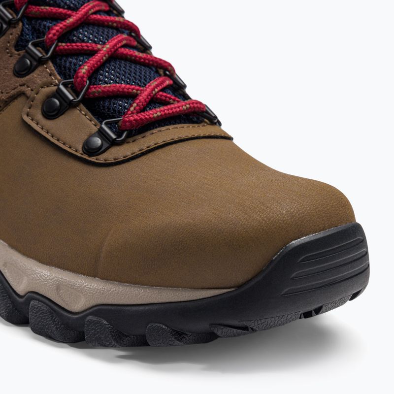Columbia Newton Ridge Plus II Wp, stivali da trekking da uomo marrone chiaro/rosso velluto 7