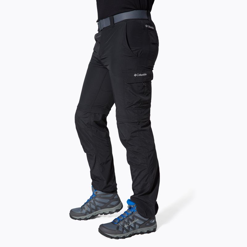 Columbia Silver Ridge II Convertible pantaloni da trekking da uomo nero