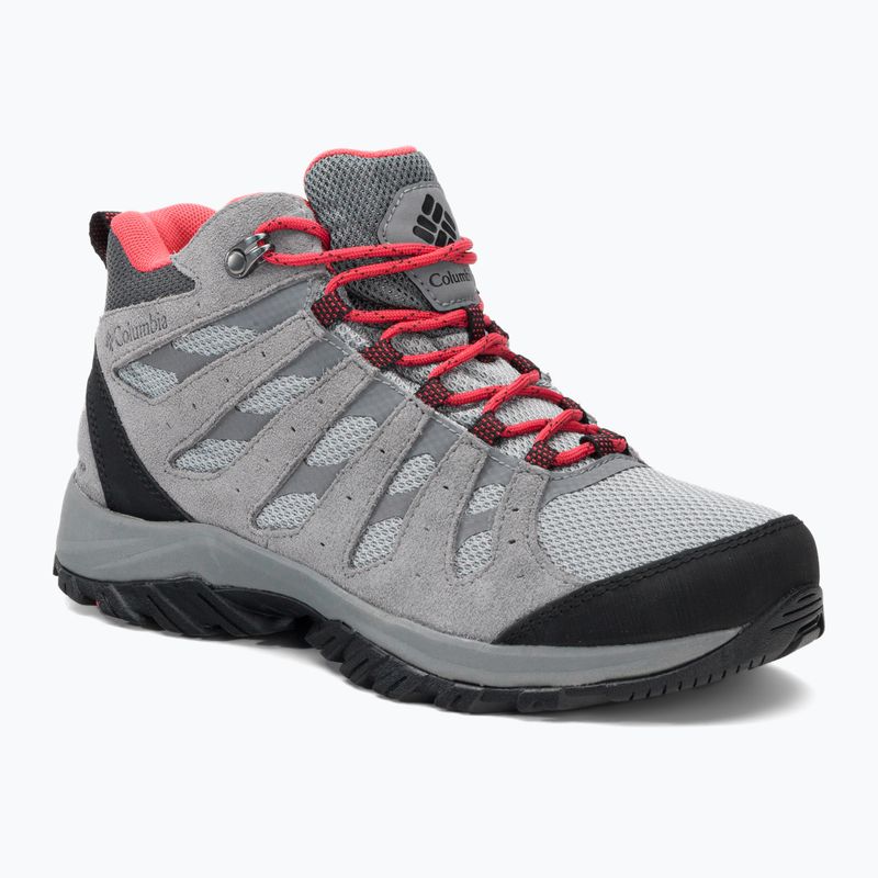 Stivali da trekking da donna Columbia Redmond III Mid Wp vapore/corallo rosso