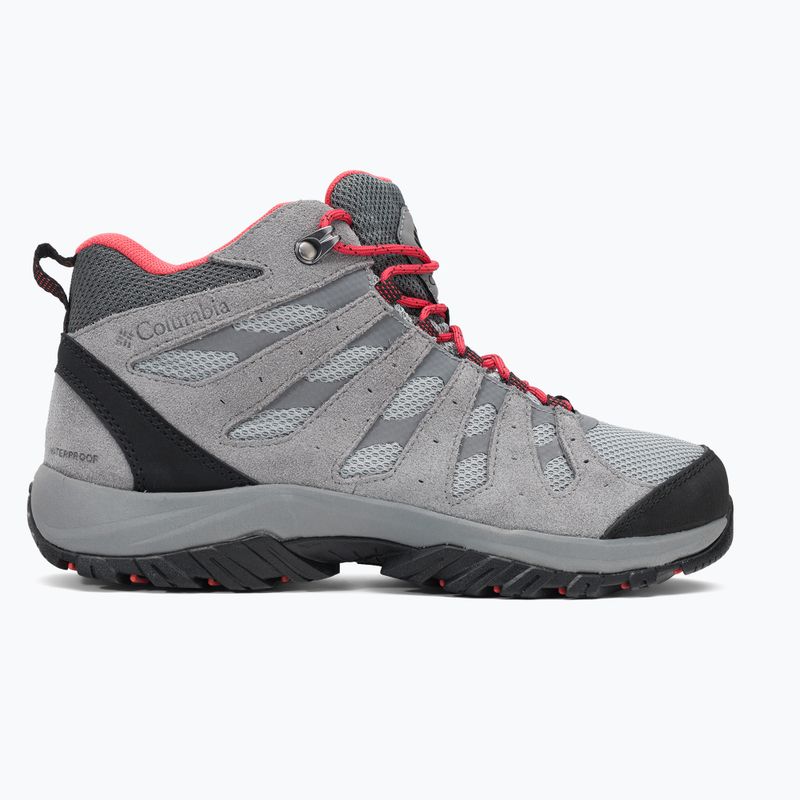 Stivali da trekking da donna Columbia Redmond III Mid Wp vapore/corallo rosso 2