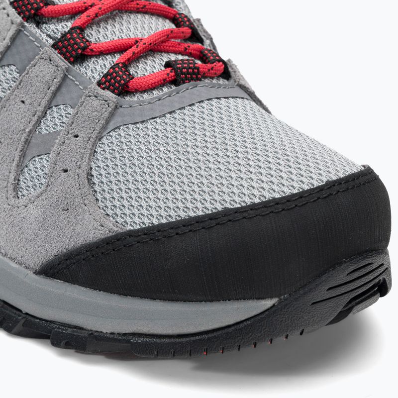 Stivali da trekking da donna Columbia Redmond III Mid Wp vapore/corallo rosso 9