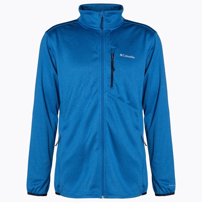 Felpa da trekking Columbia Park View FZ bright indigo heather da uomo 7