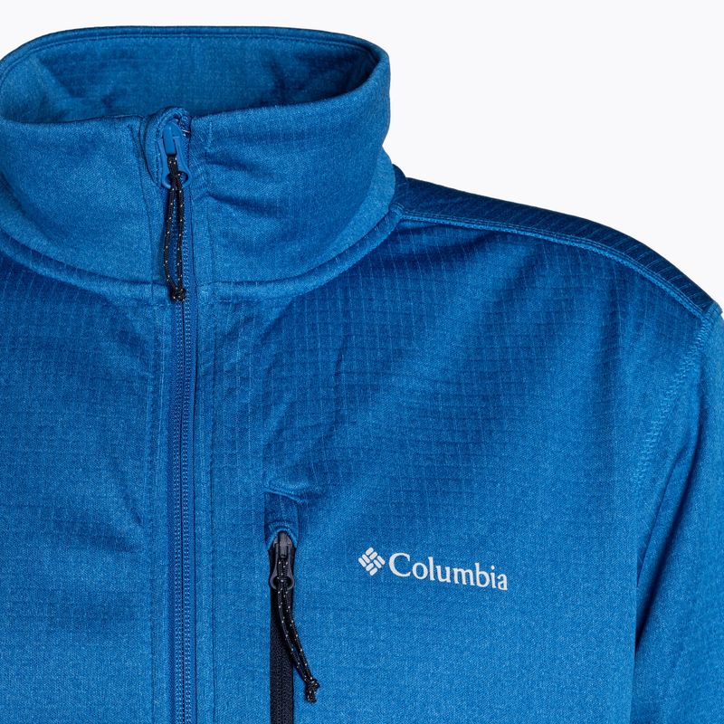 Felpa da trekking Columbia Park View FZ bright indigo heather da uomo 9