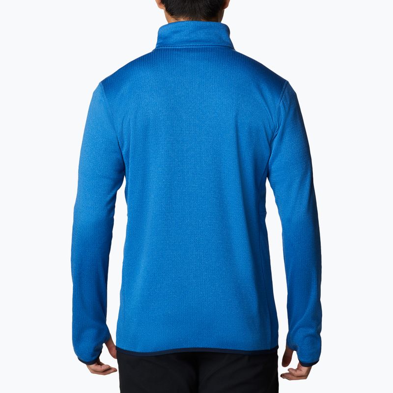 Felpa da trekking Columbia Park View FZ bright indigo heather da uomo 2